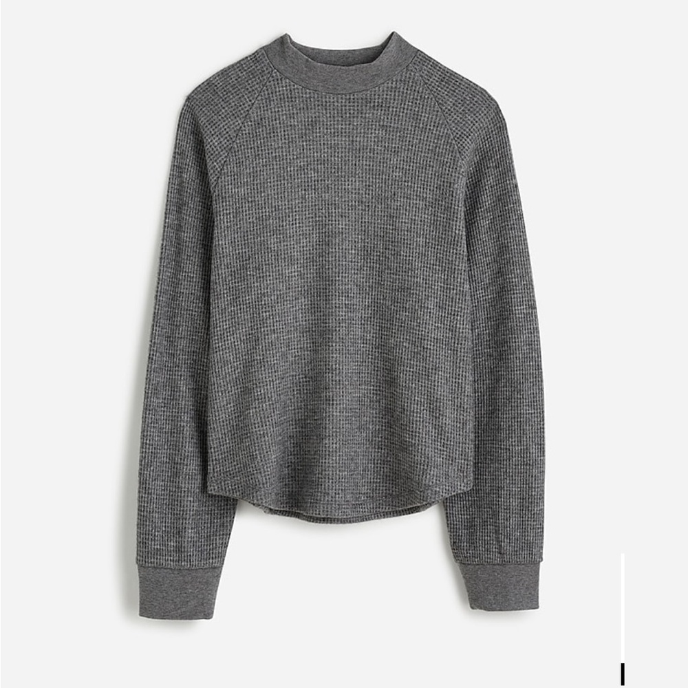 Madewell Waffle Knit Long Sleeve Crewneck
